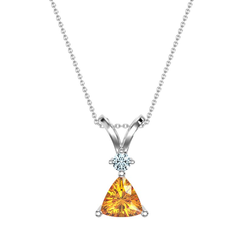 Triangle Double Loop Necklace
