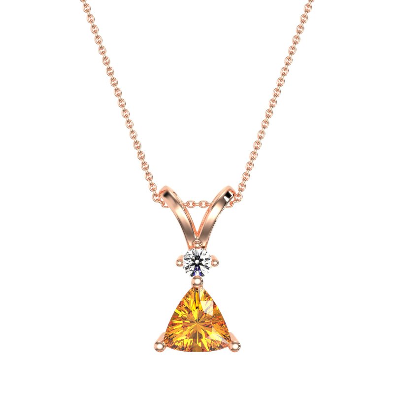 Triangle Double Loop Necklace