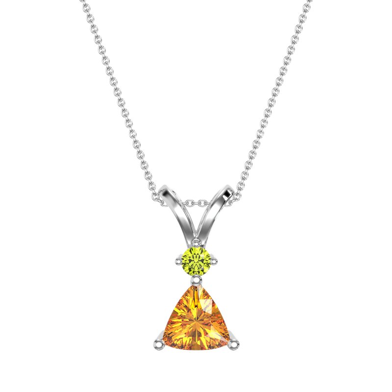 Triangle Double Loop Necklace