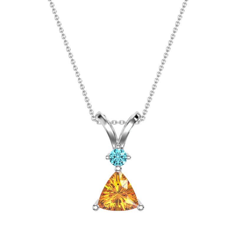 Triangle Double Loop Necklace