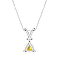 Triangle Double Loop Necklace