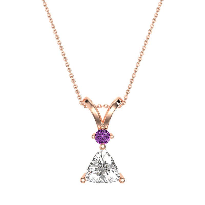 Triangle Double Loop Necklace