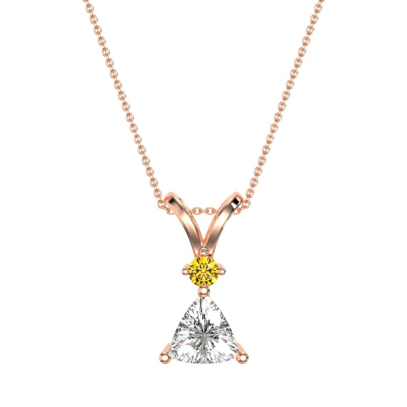 Triangle Double Loop Necklace