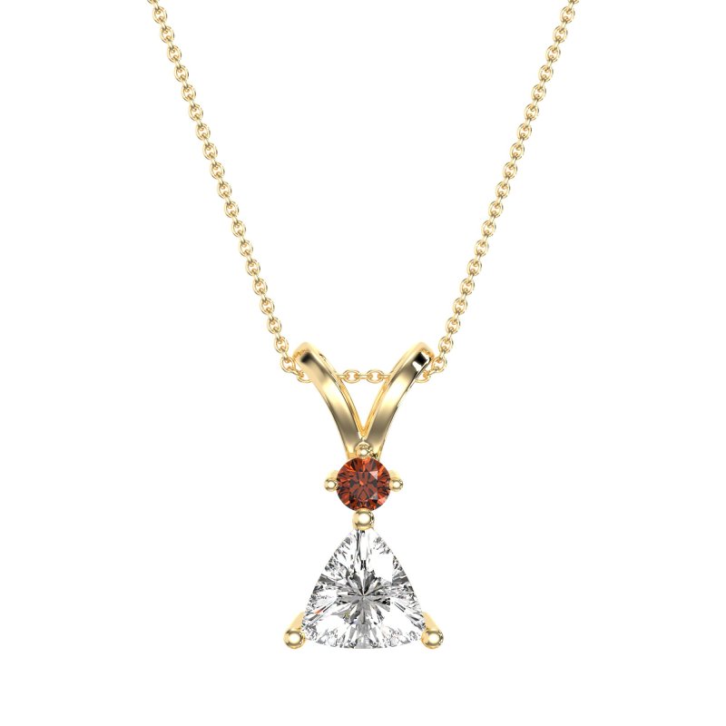 Triangle Double Loop Necklace