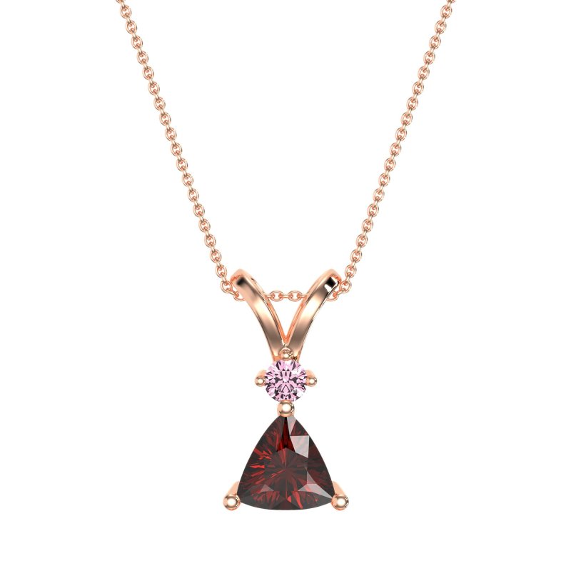 Triangle Double Loop Necklace