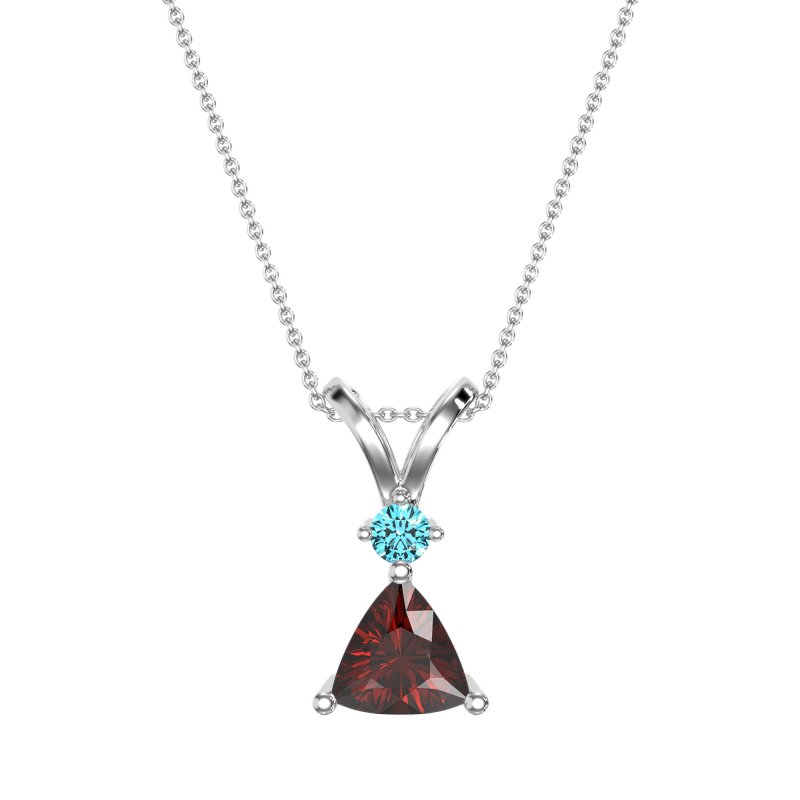 Triangle Double Loop Necklace