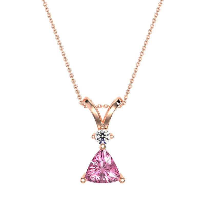 Triangle Double Loop Necklace