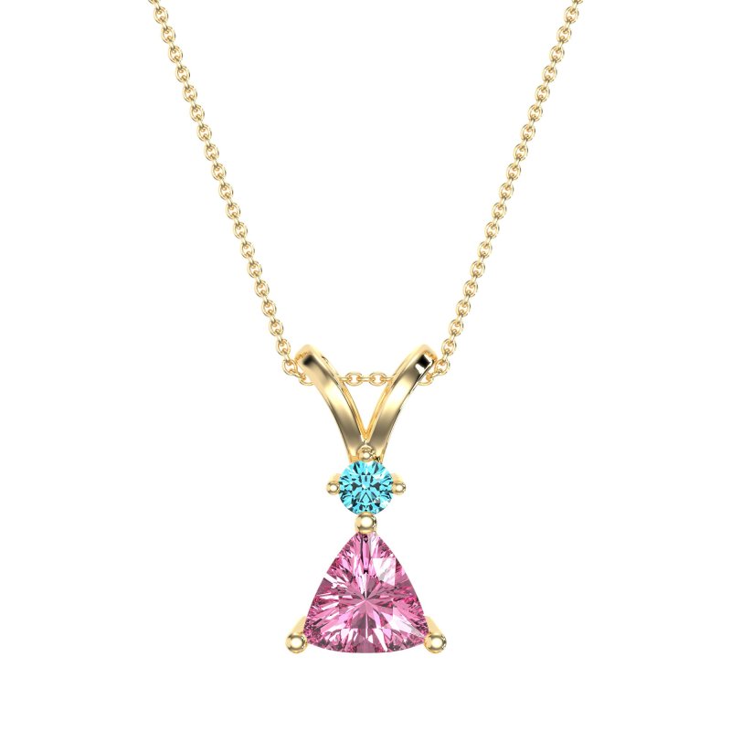 Triangle Double Loop Necklace