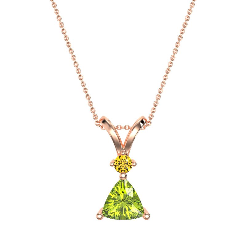 Triangle Double Loop Necklace