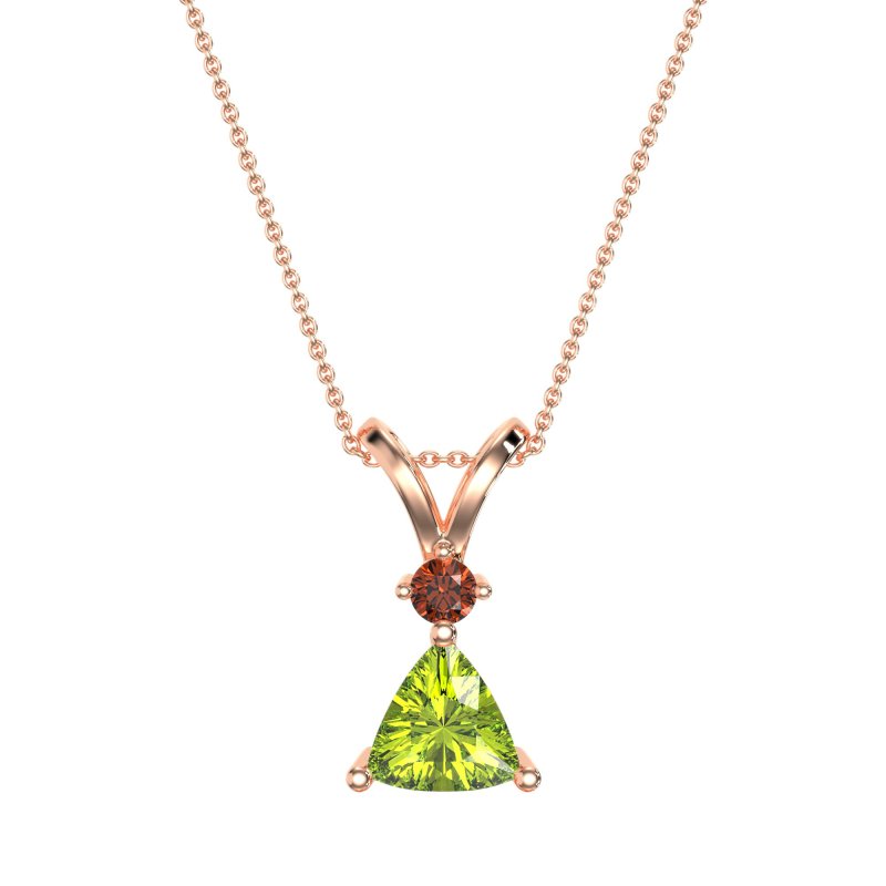 Triangle Double Loop Necklace