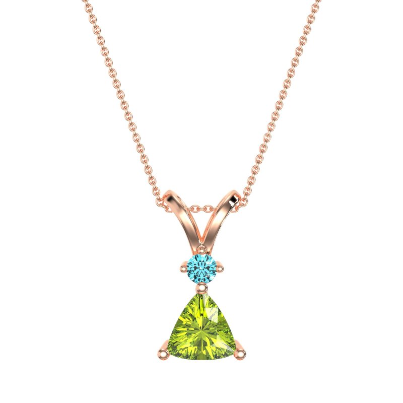 Triangle Double Loop Necklace