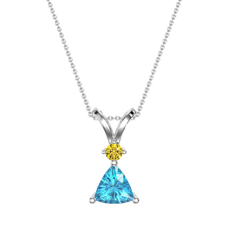 Triangle Double Loop Necklace