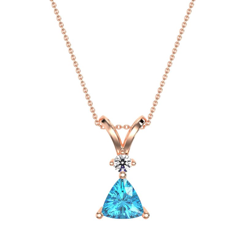 Triangle Double Loop Necklace