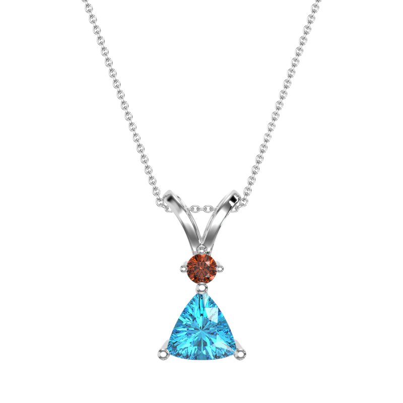 Triangle Double Loop Necklace