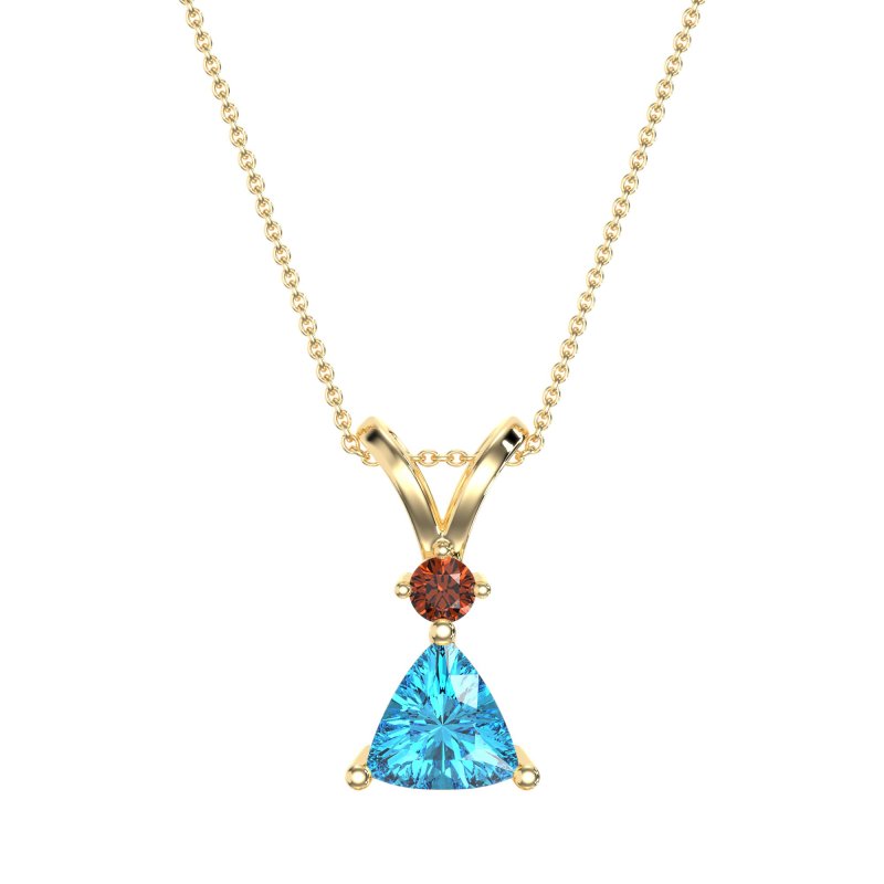 Triangle Double Loop Necklace