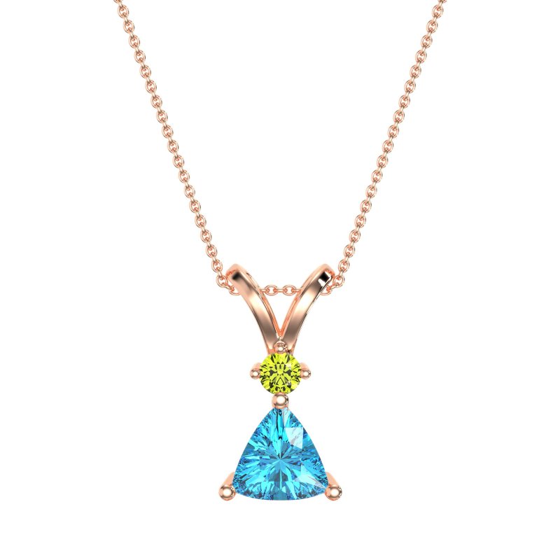 Triangle Double Loop Necklace
