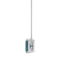 Pear and Emerald Toi et Moi Necklace