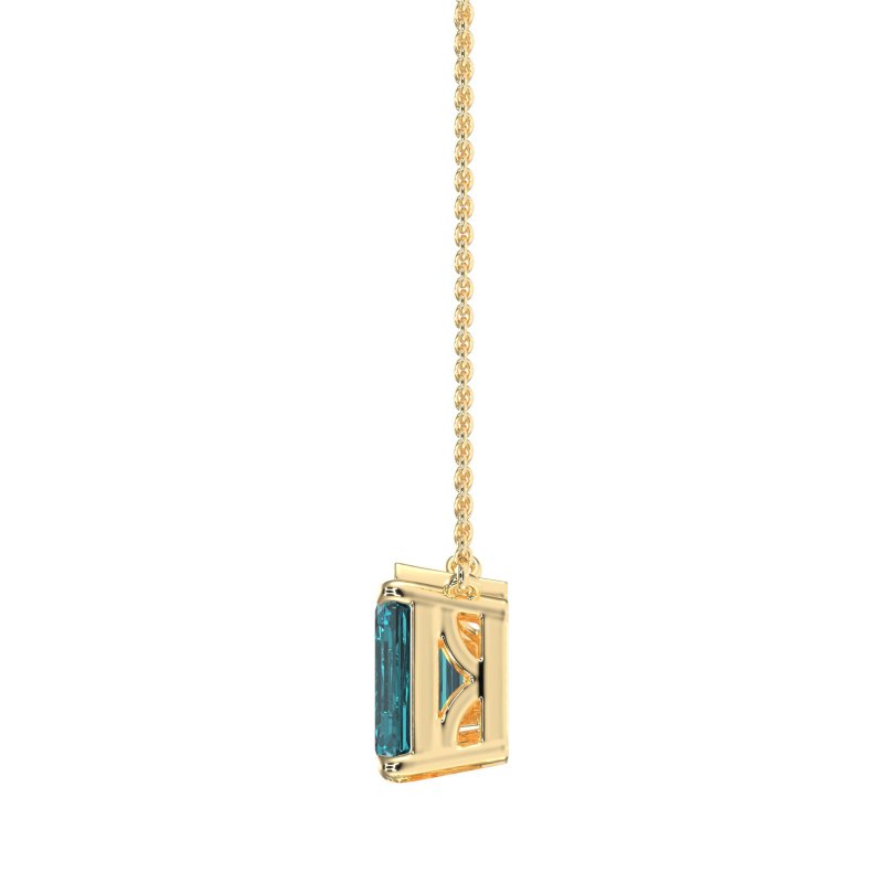 Pear and Emerald Toi et Moi Necklace