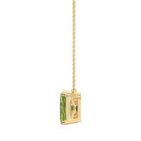 Pear and Emerald Toi et Moi Necklace