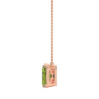 Pear and Emerald Toi et Moi Necklace