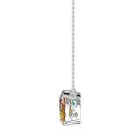 Round and Pear Toi et Moi Necklace