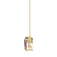 Round and Pear Toi et Moi Necklace