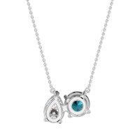 Round and Pear Toi et Moi Necklace