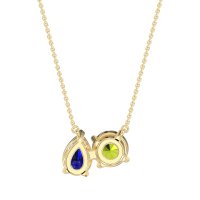 Round and Pear Toi et Moi Necklace