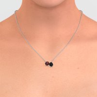 Round and Pear Toi et Moi Necklace