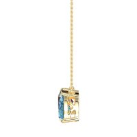 Round and Pear Toi et Moi Necklace