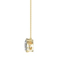 Oval and Pear Toi et Moi Necklace