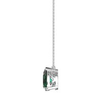 Oval and Pear Toi et Moi Necklace