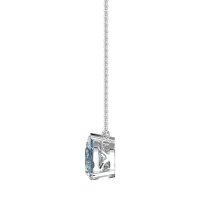 Oval and Pear Toi et Moi Necklace