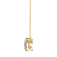 Oval and Pear Toi et Moi Necklace