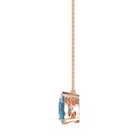Oval and Pear Toi et Moi Necklace