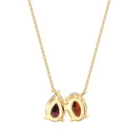Oval and Pear Toi et Moi Necklace