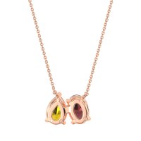 Oval and Pear Toi et Moi Necklace