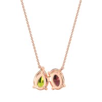 Oval and Pear Toi et Moi Necklace