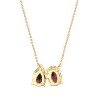 Oval and Pear Toi et Moi Necklace