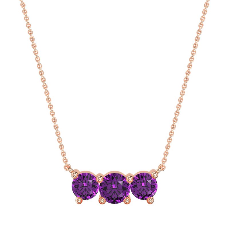 Three-stone Classic Necklace