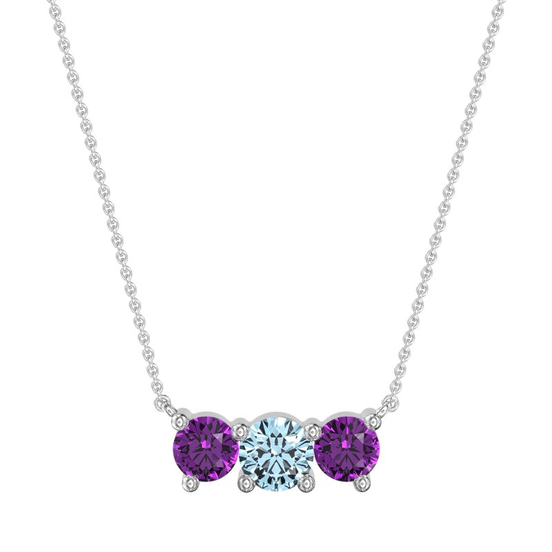 Three-stone Classic Necklace
