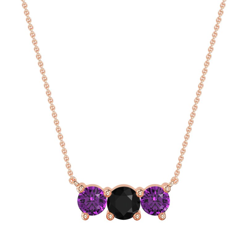 Three-stone Classic Necklace