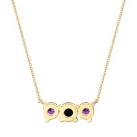 Three-stone Classic Necklace