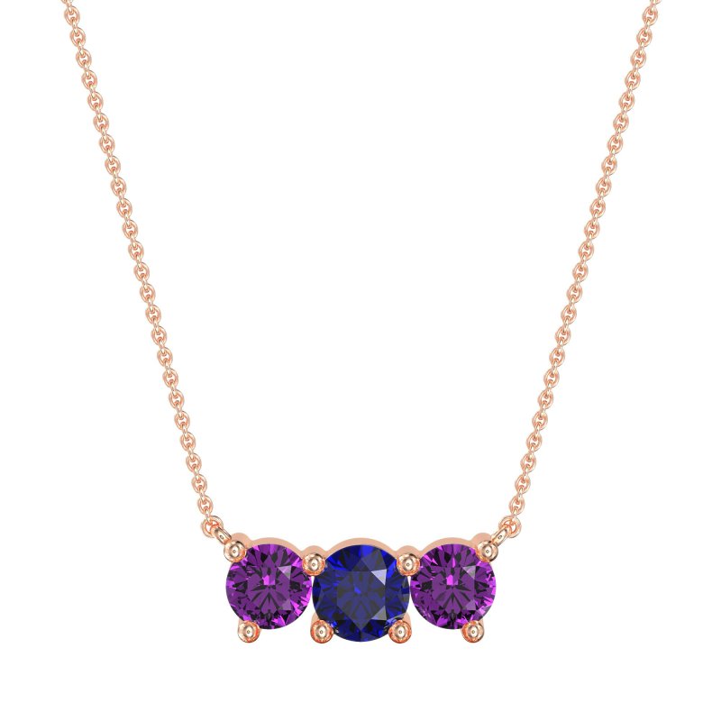 Three-stone Classic Necklace