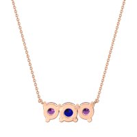 Three-stone Classic Necklace