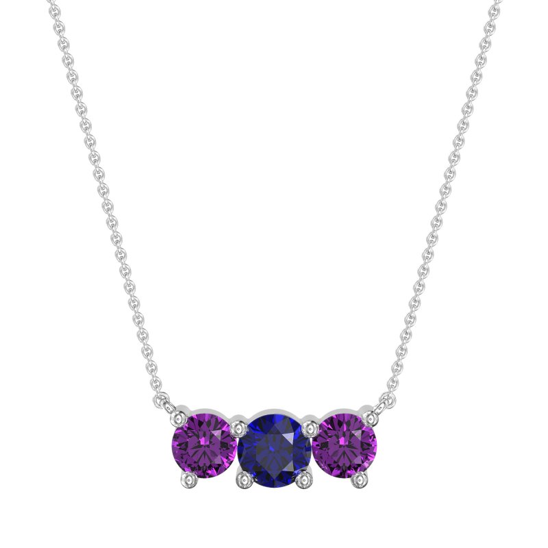 Three-stone Classic Necklace
