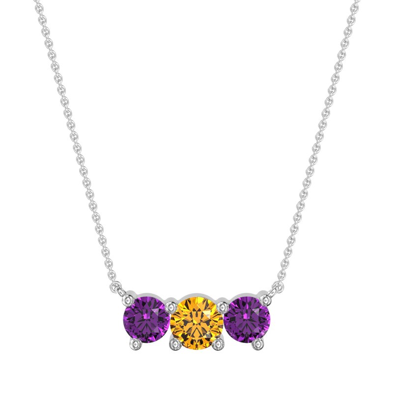 Three-stone Classic Necklace
