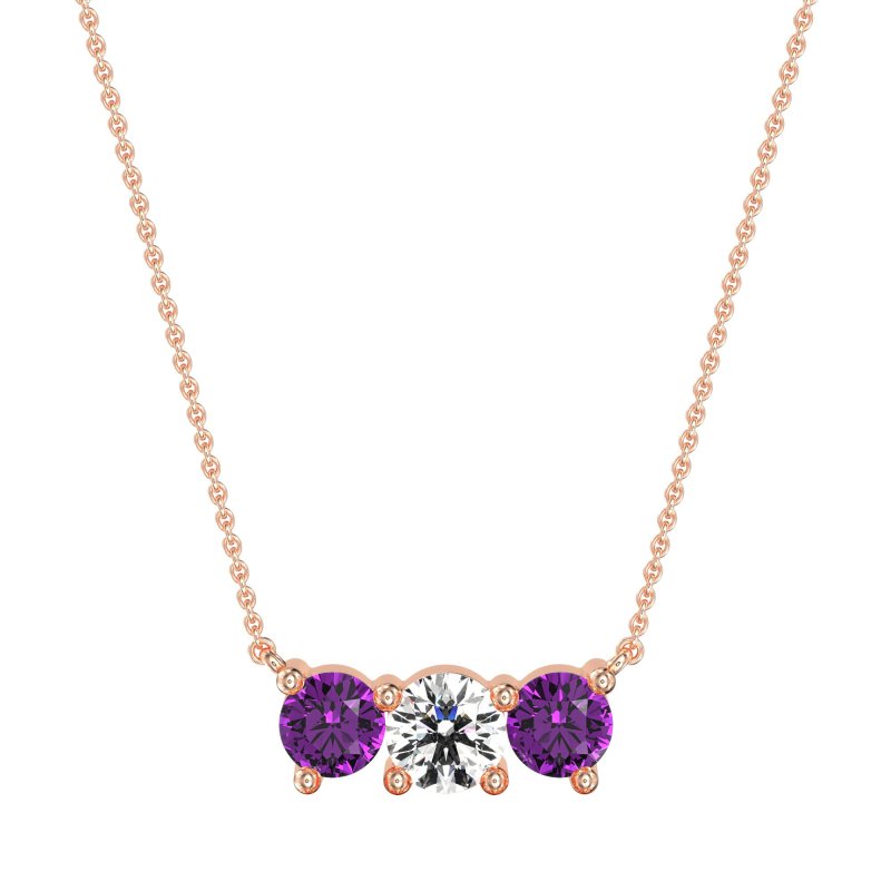 Three-stone Classic Necklace