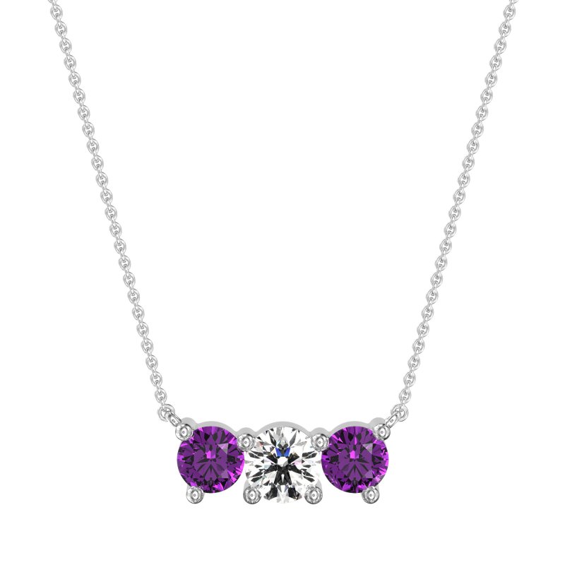Three-stone Classic Necklace