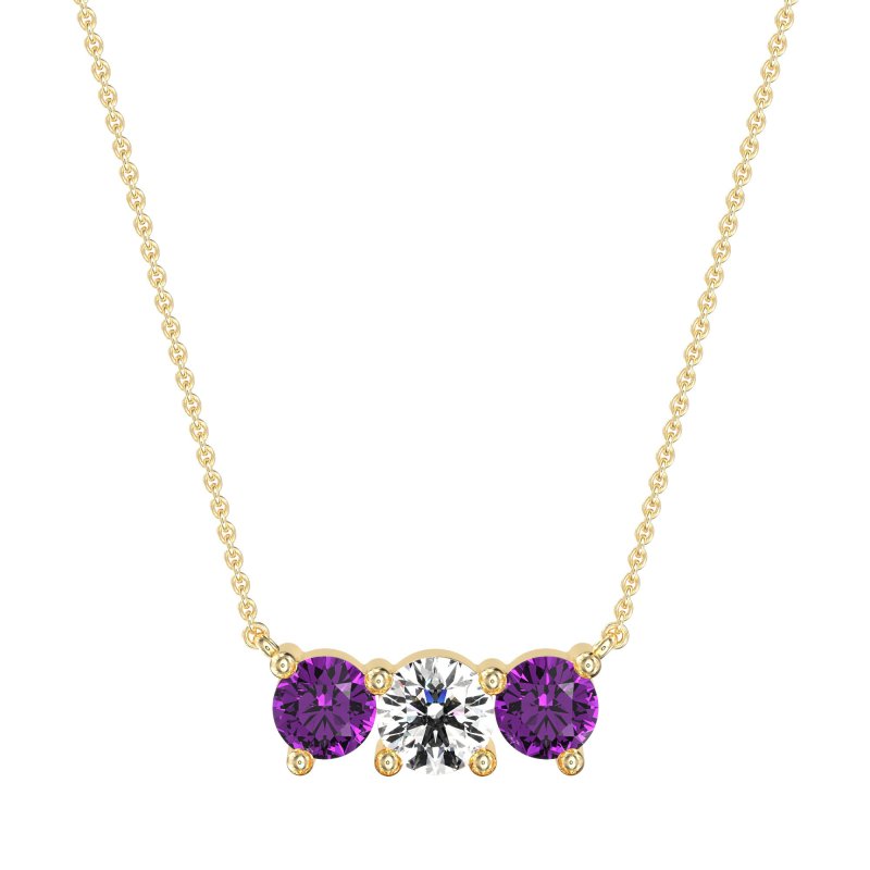 Three-stone Classic Necklace